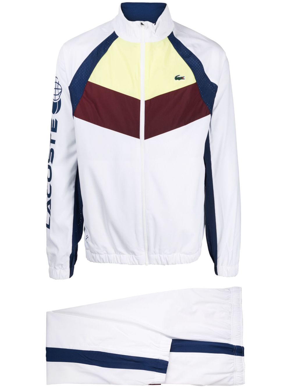 Lacoste Tennis x Daniil Medvedev 拼色运动套装 - 白色