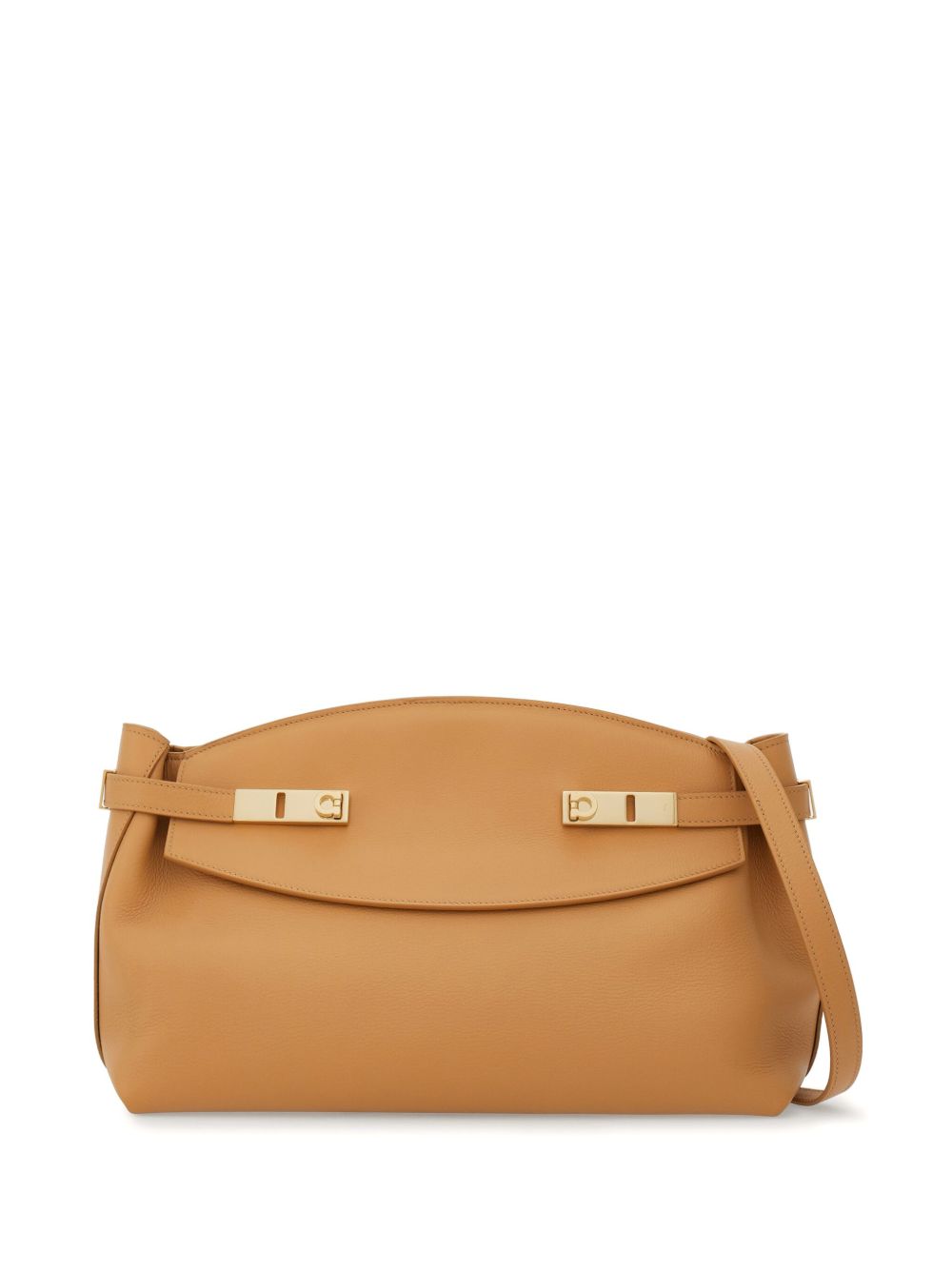 Ferragamo Pouch 大号皮质斜挎包 - 中性色