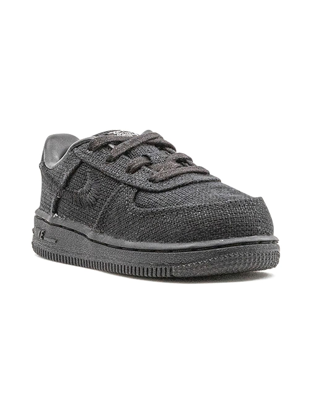 Nike Kids Air Force 1 板鞋 - 黑色