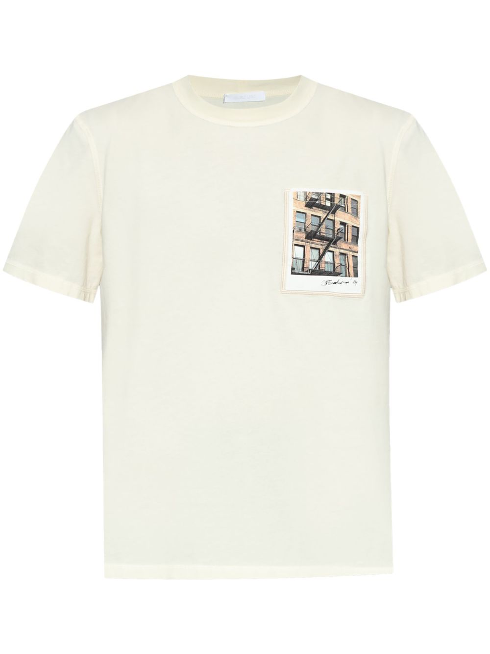 Helmut Lang Postcard T恤 - 白色