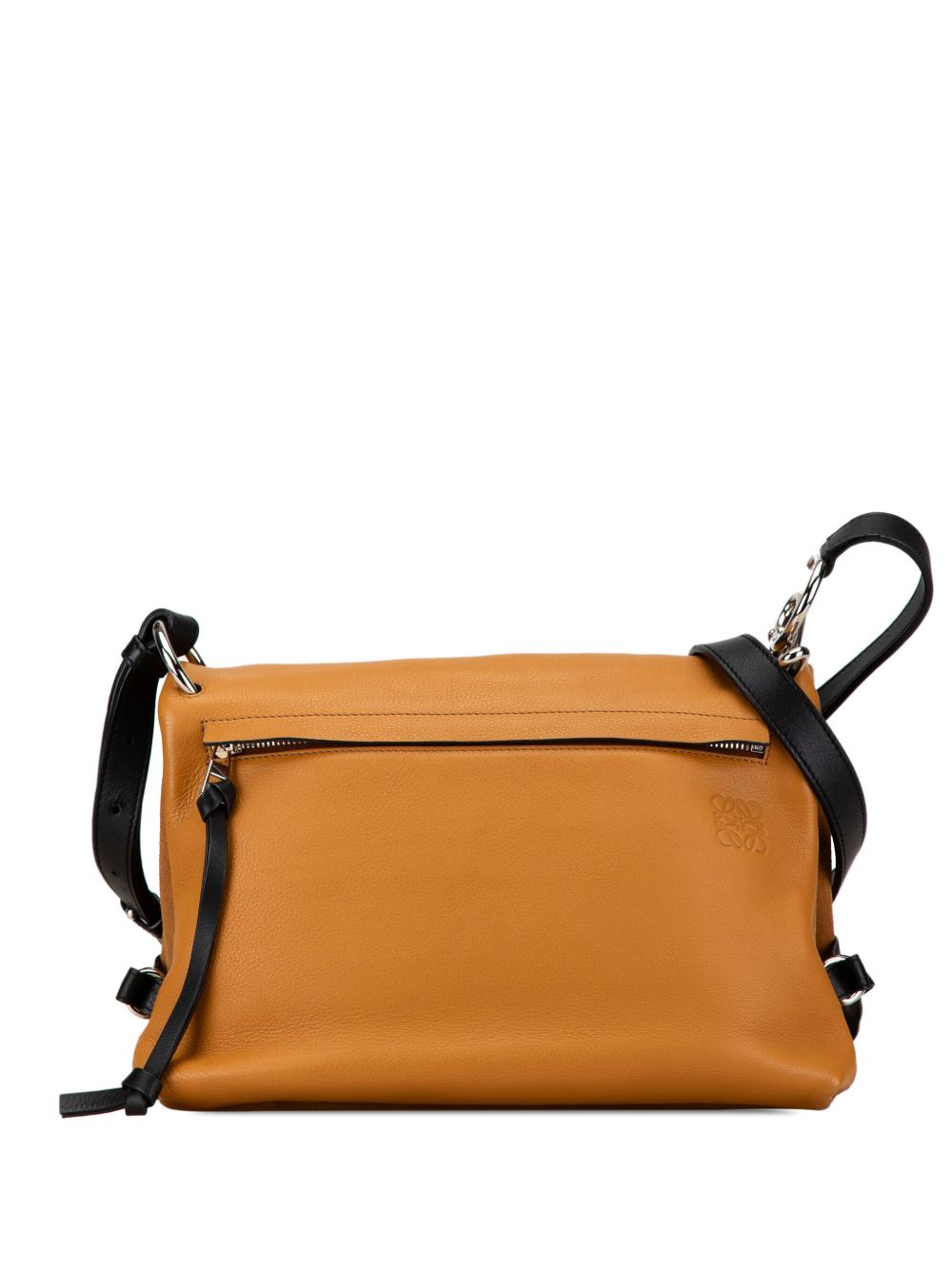 Loewe Pre-Owned Tent 小号皮质斜挎包（2010-2024年典藏款） - 褐色