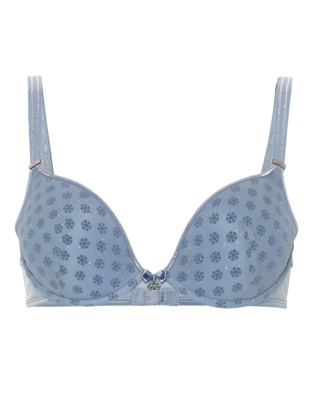 Marlies Dekkers Snowflake 晶饰上托式文胸 - 蓝色