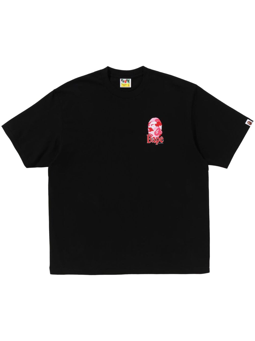 A BATHING APE® logo印花棉T恤 - 黑色