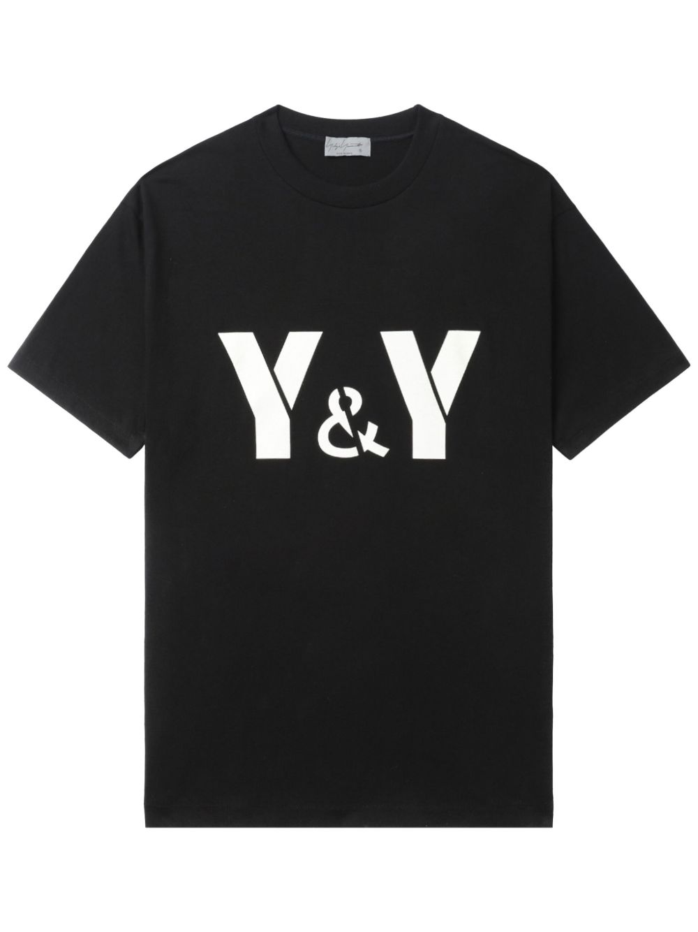 Yohji Yamamoto logo印花T恤 - 黑色