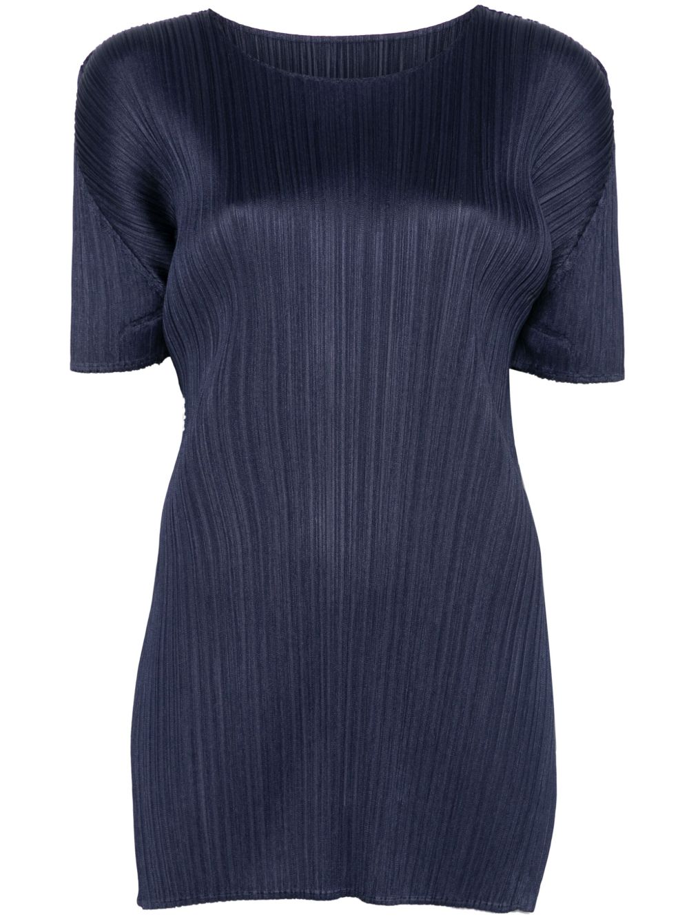 Pleats Please Issey Miyake Monthly Colors: June 长款上衣 - 蓝色