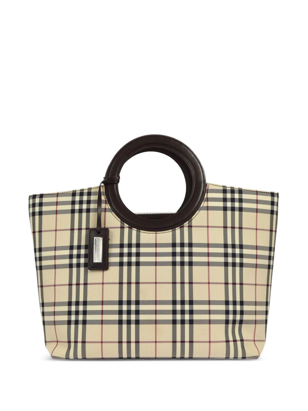 Burberry Pre-Owned Check 手提包（1990-2000年典藏款） - 中性色