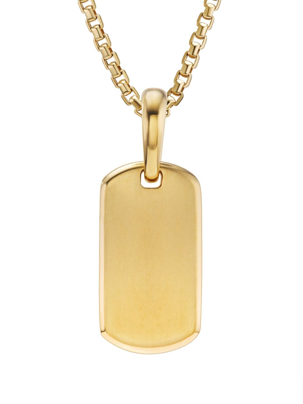 David Yurman 18K黄金 Chevron 吊牌 - 金色