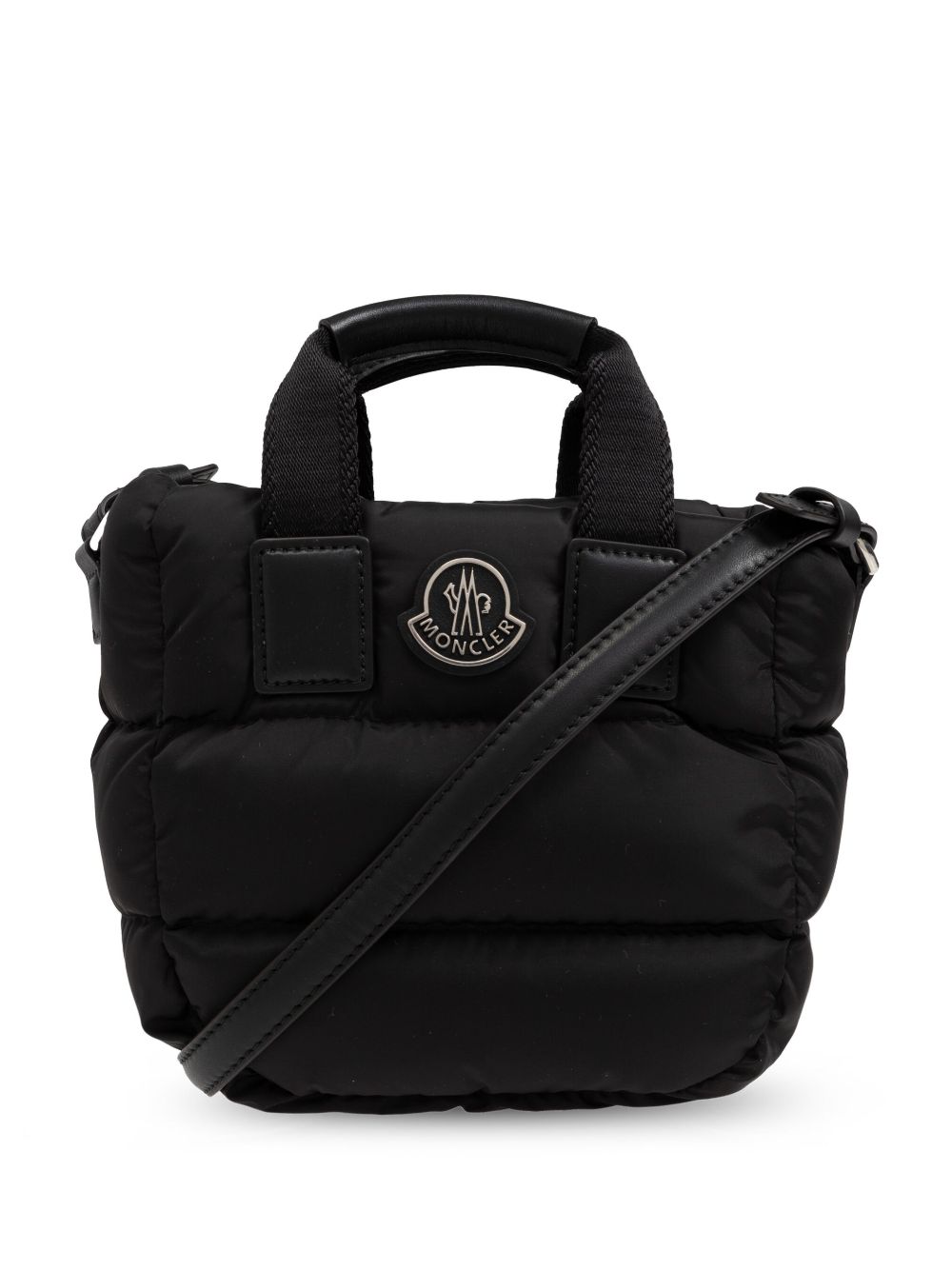 Moncler 标贴手提包 - 黑色