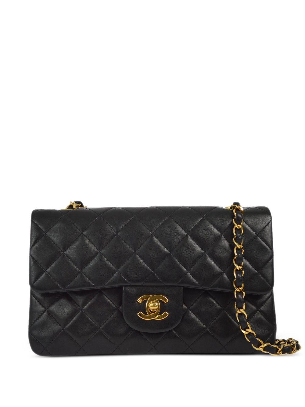 CHANEL Pre-Owned Classic Double Flap 小号单肩包（1997年典藏款） - 黑色