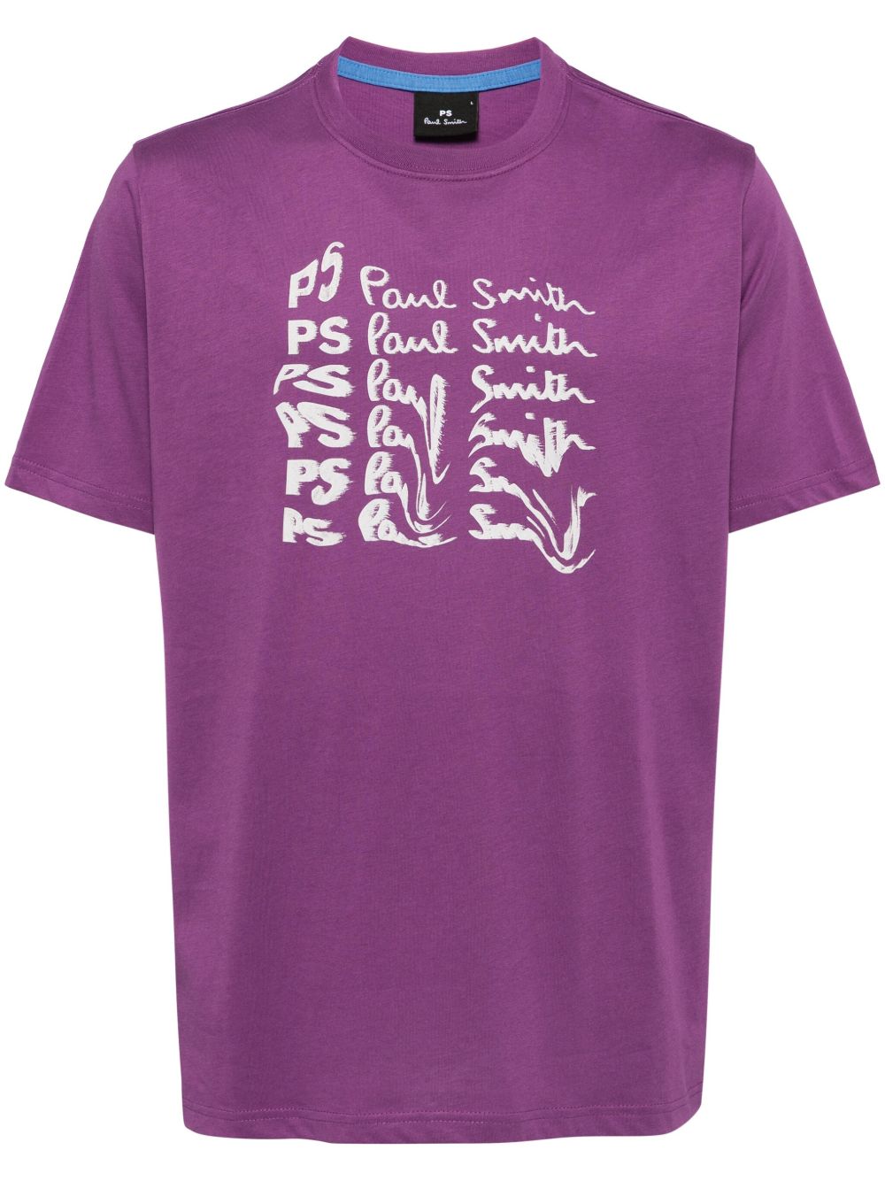 PS Paul Smith logo印花棉T恤 - 紫色
