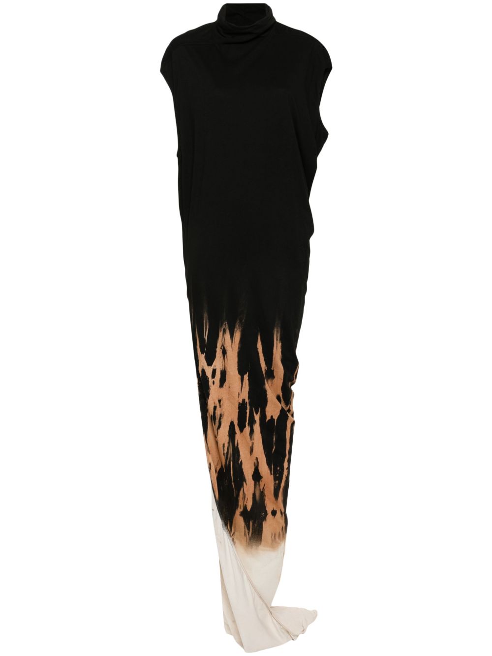 Rick Owens DRKSHDW Edfu T 超长连衣裙 - 黑色