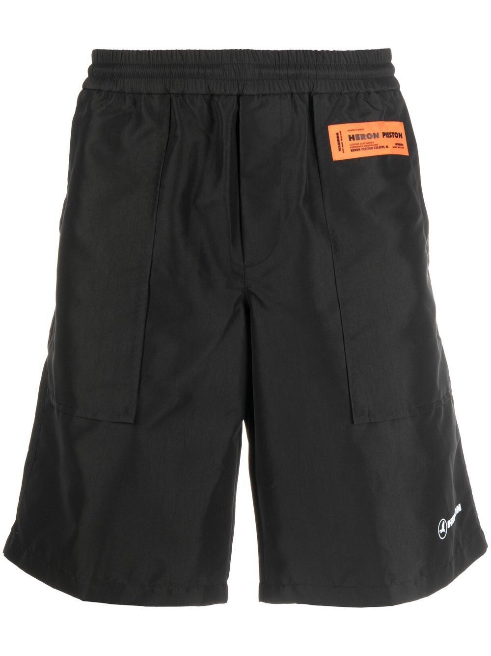 Heron Preston Ex-Ray Heron NYL 运动短裤 - 黑色