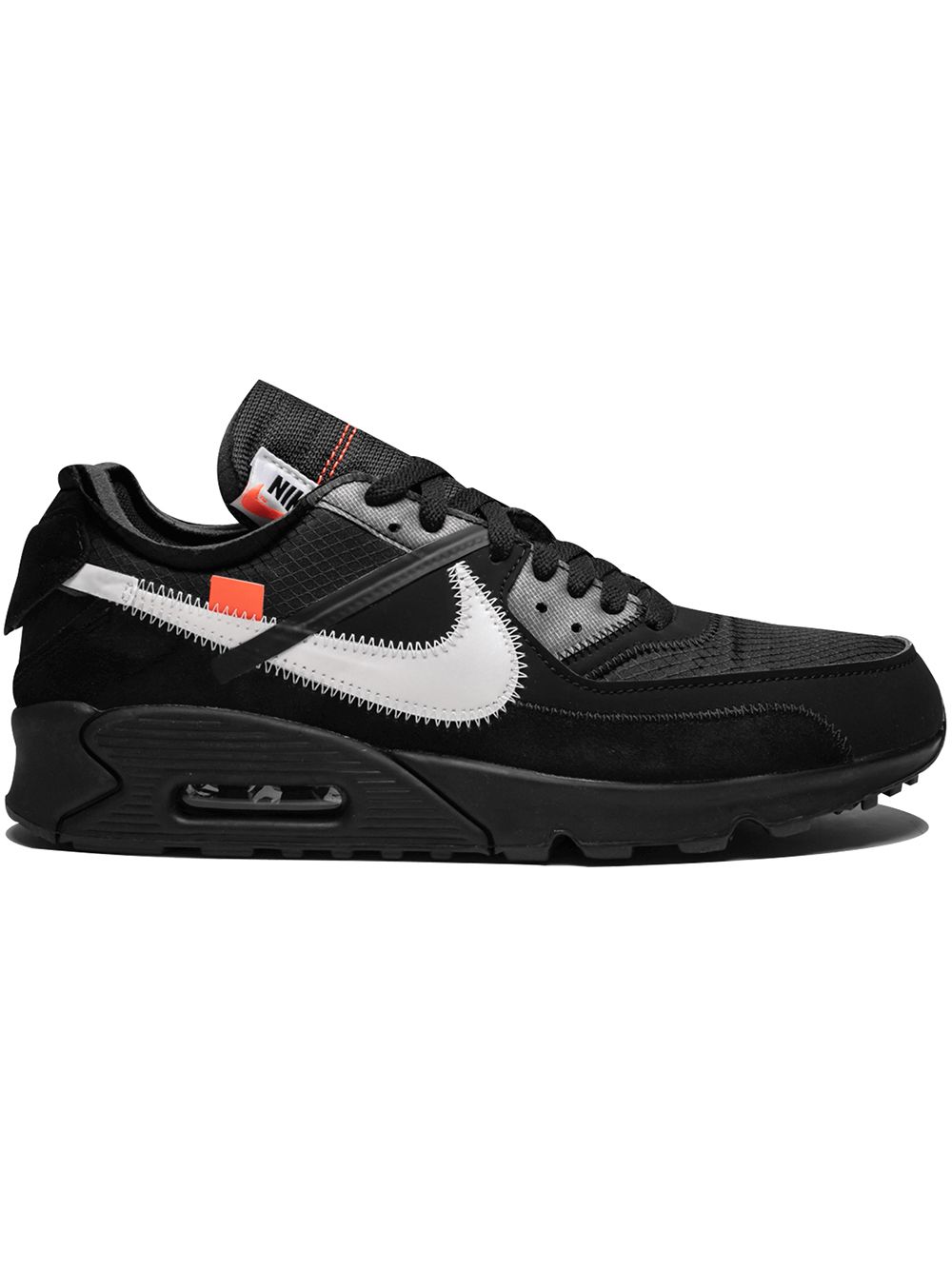 Nike X Off-White The 10: Nike Air Max 90运动鞋 - 黑色
