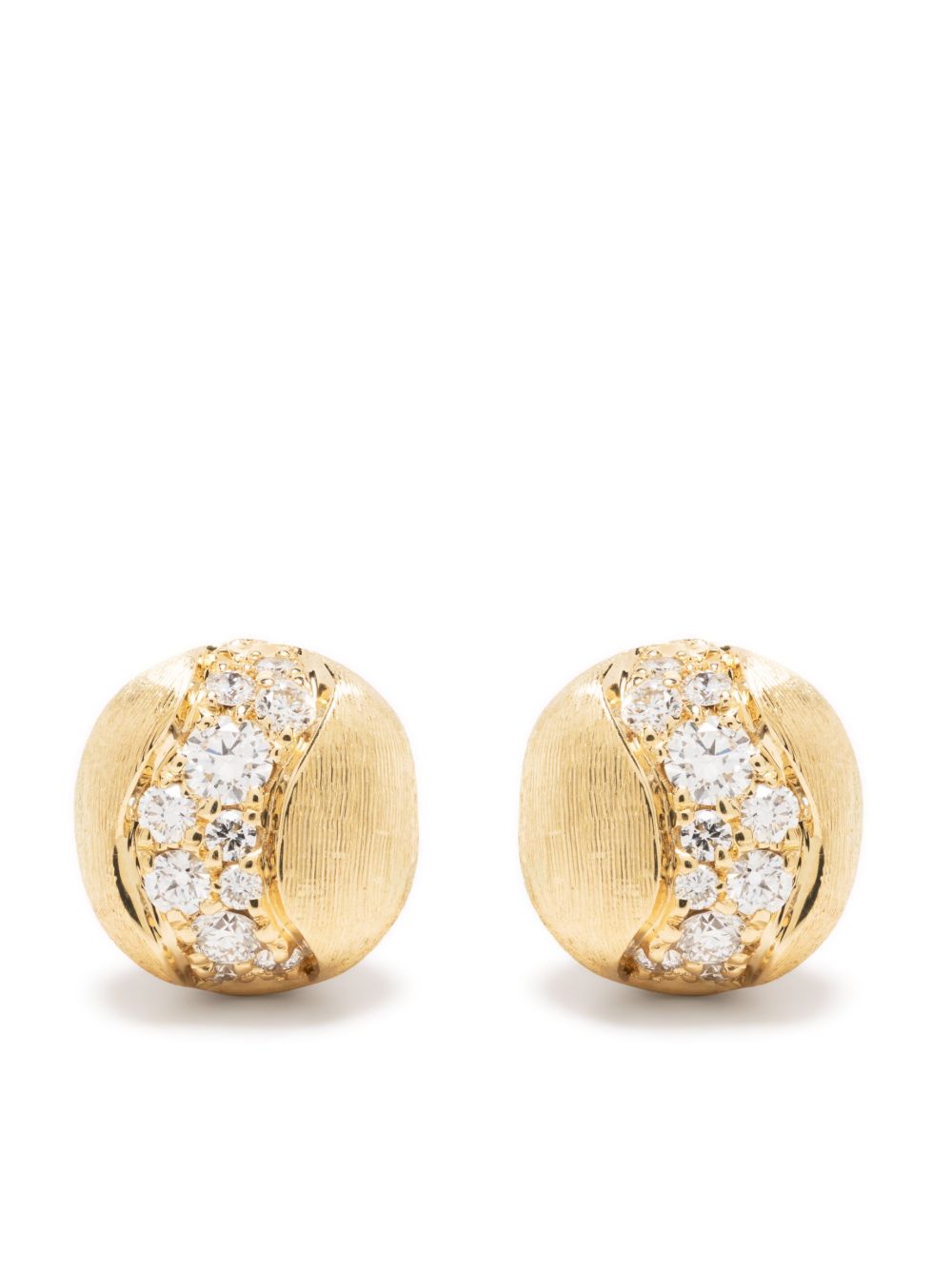 Marco Bicego 18K黄金钻石耳钉 - 金色
