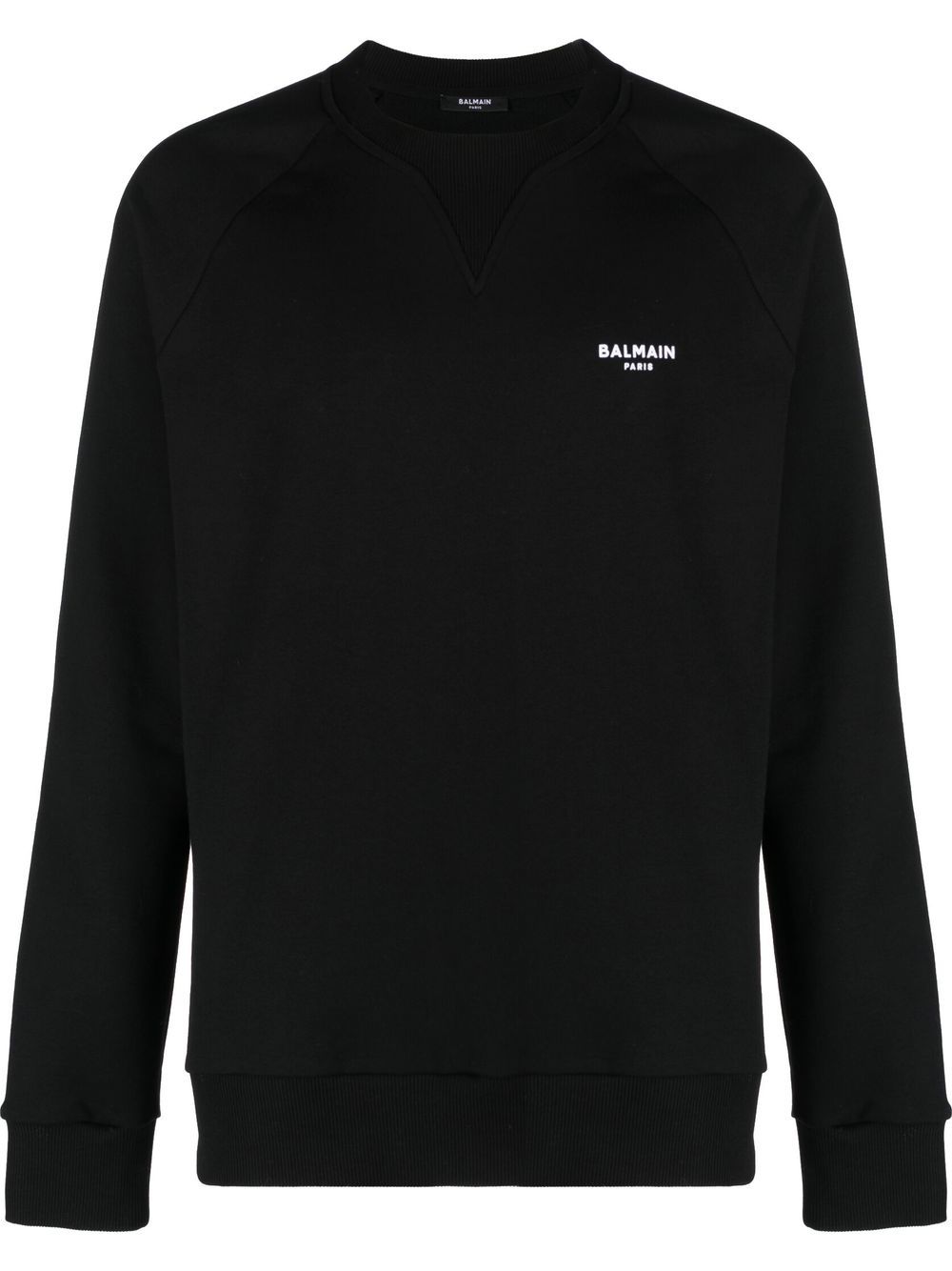 Balmain logo印花卫衣 - 黑色