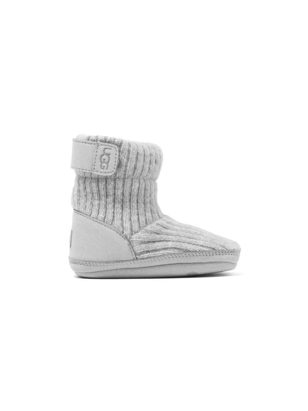UGG Kids Skylar 罗纹针织拖鞋 - 灰色