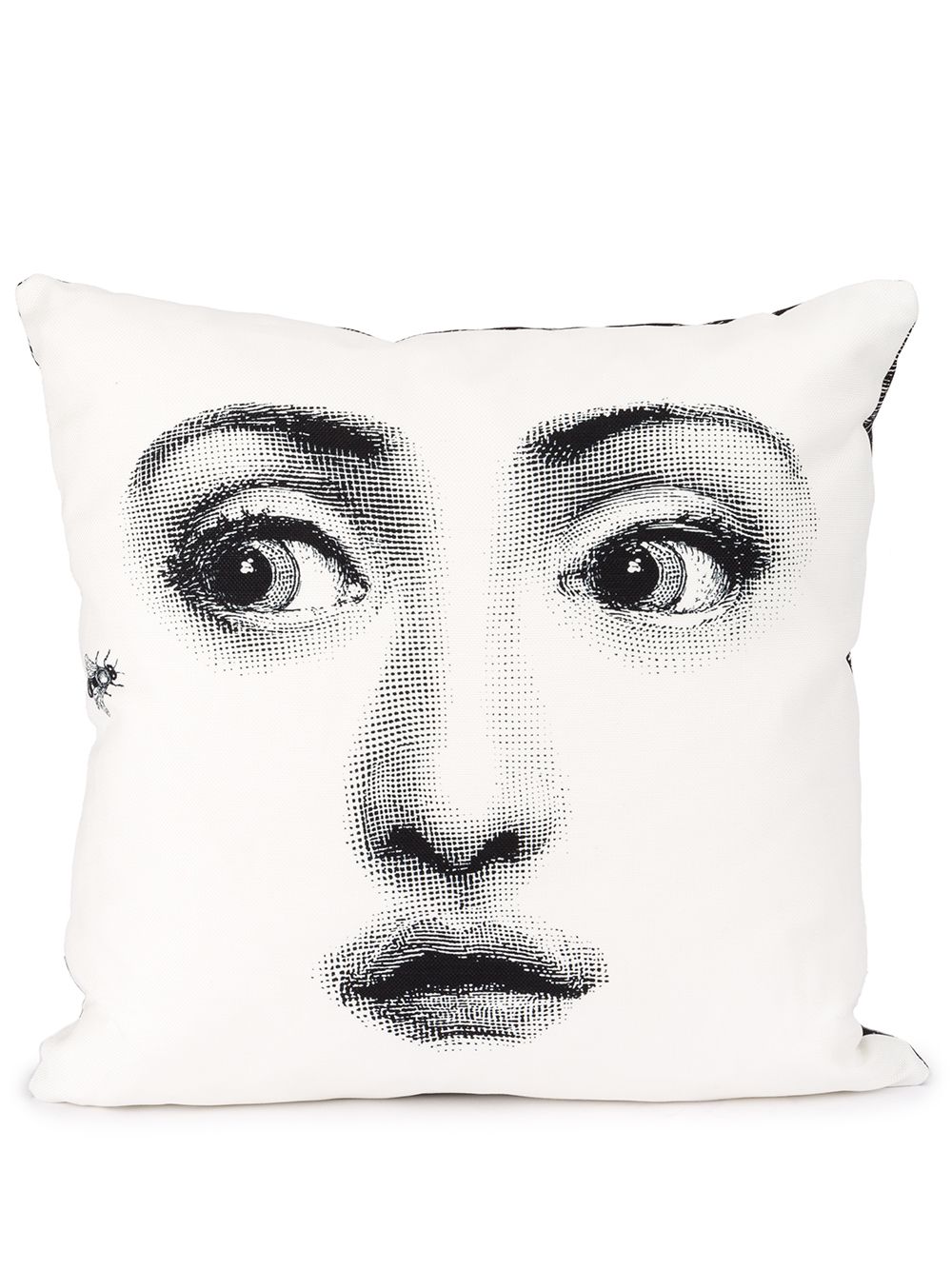 Fornasetti Ape photograph-print cushion - 黑色