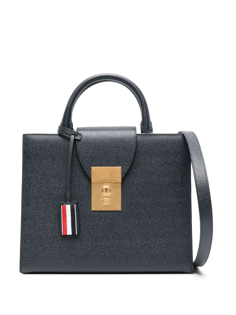 Thom Browne Mr. Thom 小号手提包 - 蓝色