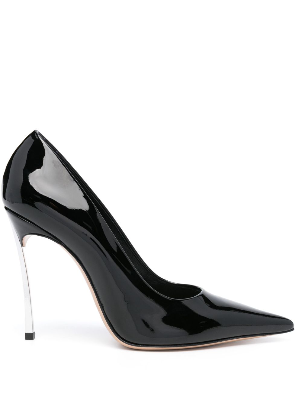 Casadei Superblade 漆皮高跟鞋 - 黑色
