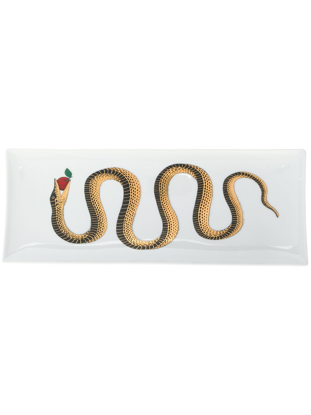 Fornasetti Serpente 托盘（40 厘米） - 白色