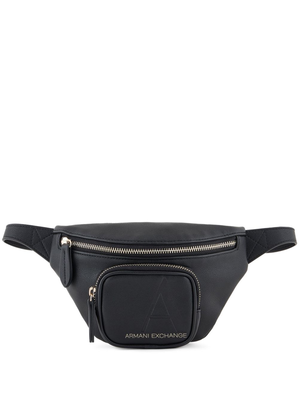 Armani Exchange logo印花腰包 - 黑色