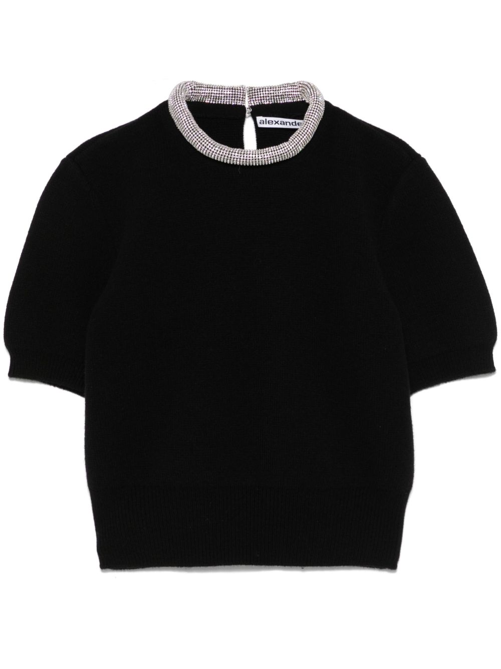 Alexander Wang 晶饰T恤 - 黑色