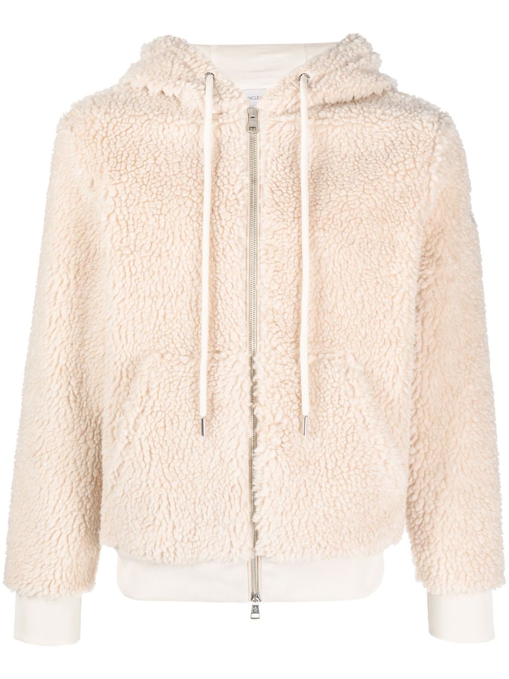 Moncler Teddy 拉链连帽衫 - 中性色