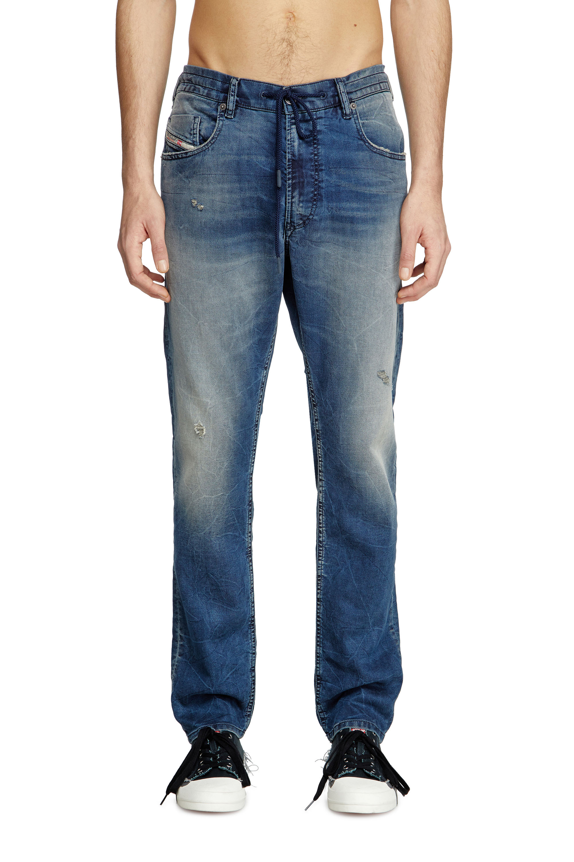 Diesel - Regular 2030 D-Krooley Joggjeans - Jeans - Man - Blue