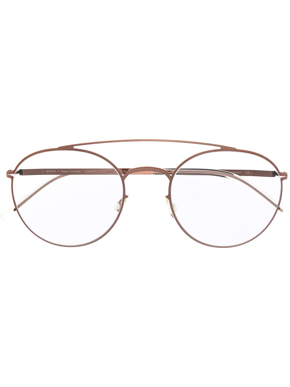 Mykita 哑光效果圆框眼镜 - 金属色