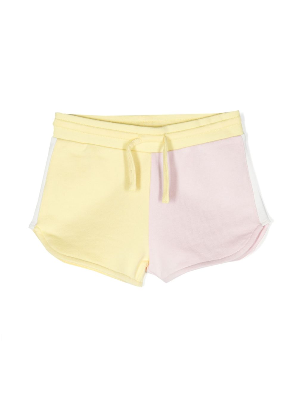 Stella McCartney Kids 双色棉短裤 - 粉色