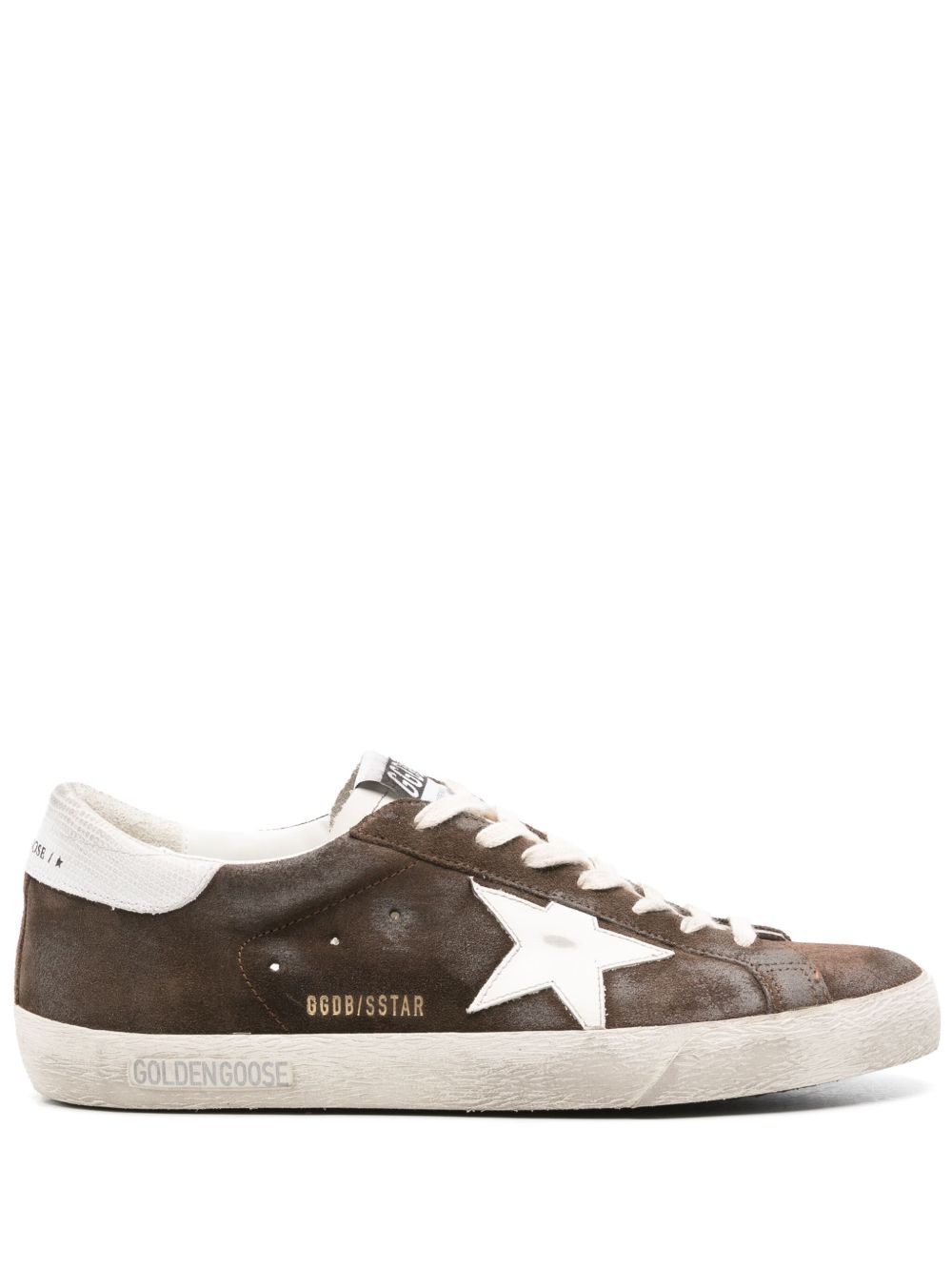 Golden Goose Super-Star 仿旧绒面皮运动鞋 - 褐色
