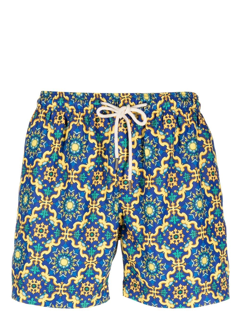 PENINSULA SWIMWEAR 图案印花泳裤 - 蓝色