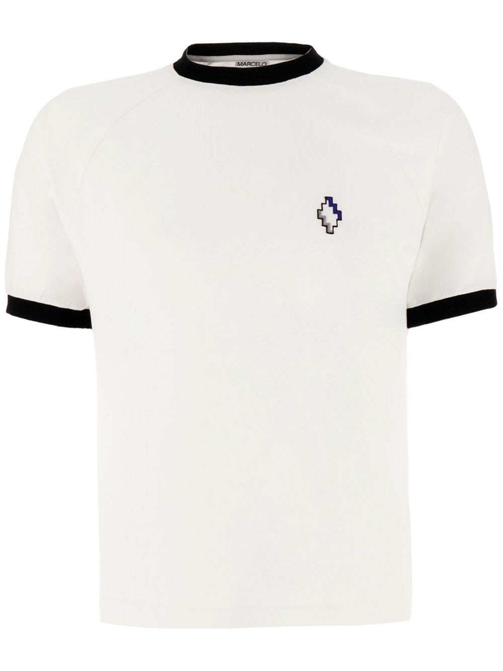 Marcelo Burlon County of Milan logo刺绣T恤 - 白色