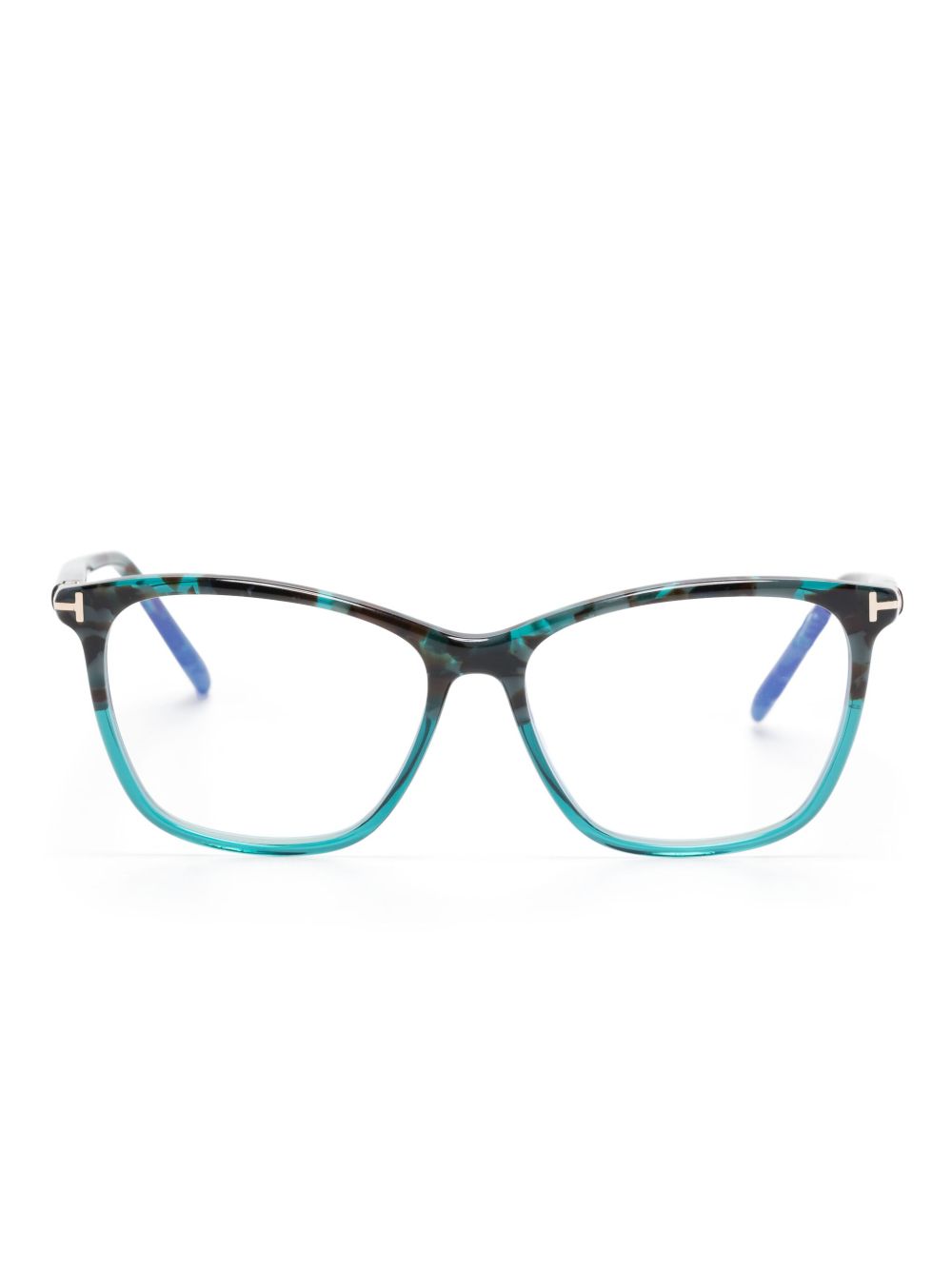 TOM FORD Eyewear 蝴蝶形镜框眼镜 - 蓝色