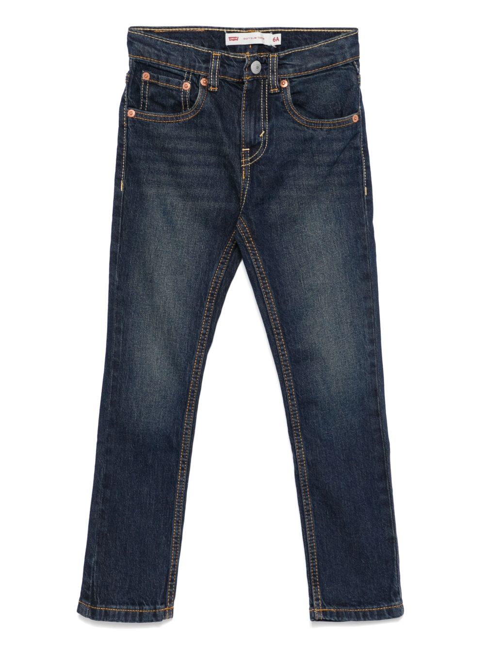 Levi's Kids 锥形牛仔裤 - 蓝色