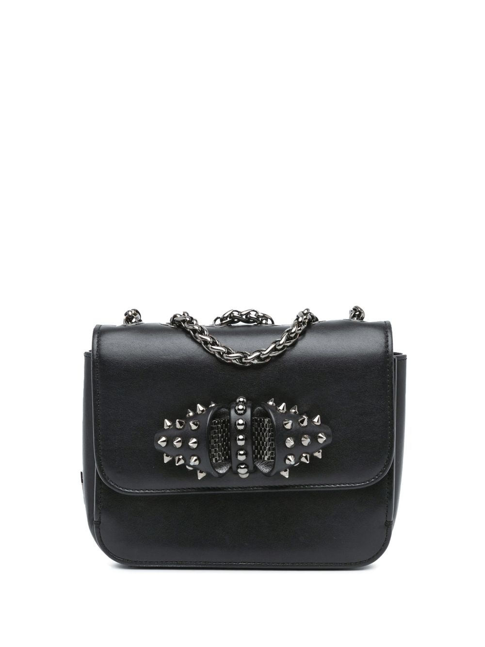 Christian Louboutin Pre-Owned Baby Sweet Charity 小牛皮斜挎包（2010-2024年典藏款） - 黑色