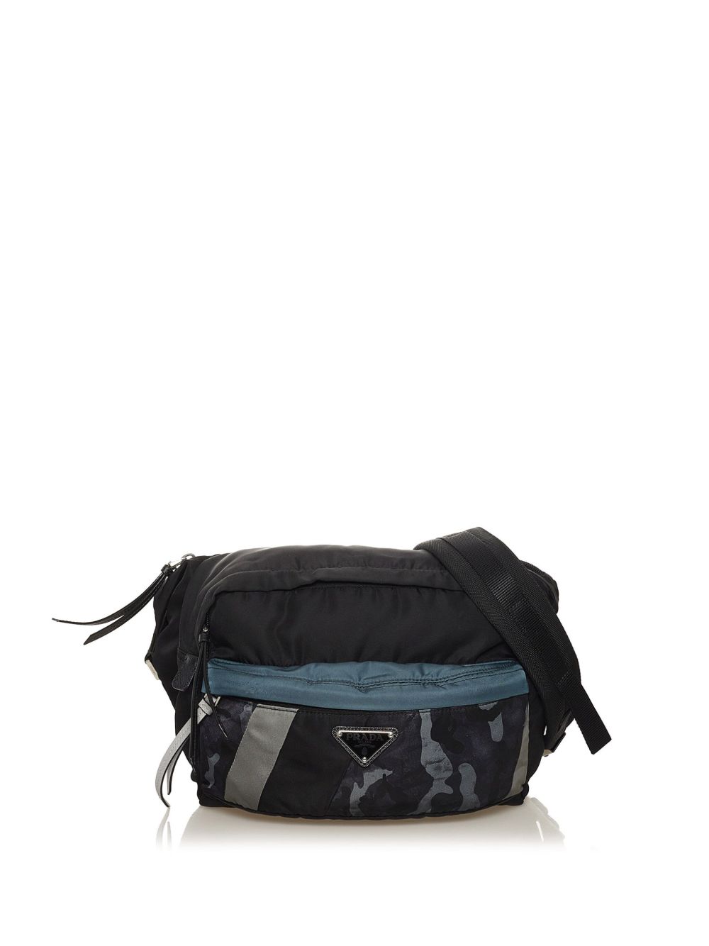 Prada Pre-Owned Camouflage Pocket Tessuto 腰包（典藏款） - 黑色