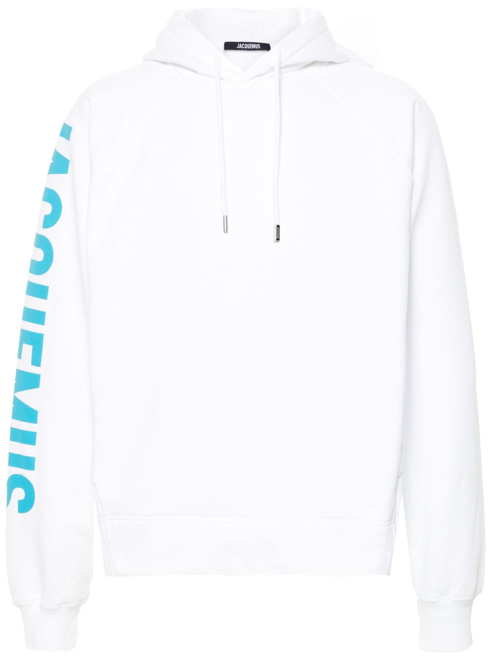 Jacquemus 凸起logo棉连帽衫 - 白色