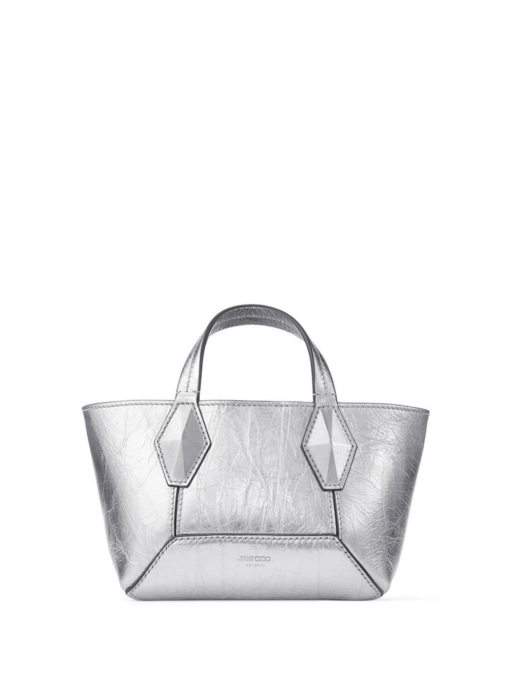 Jimmy Choo Diamond 小号手提包 - 银色