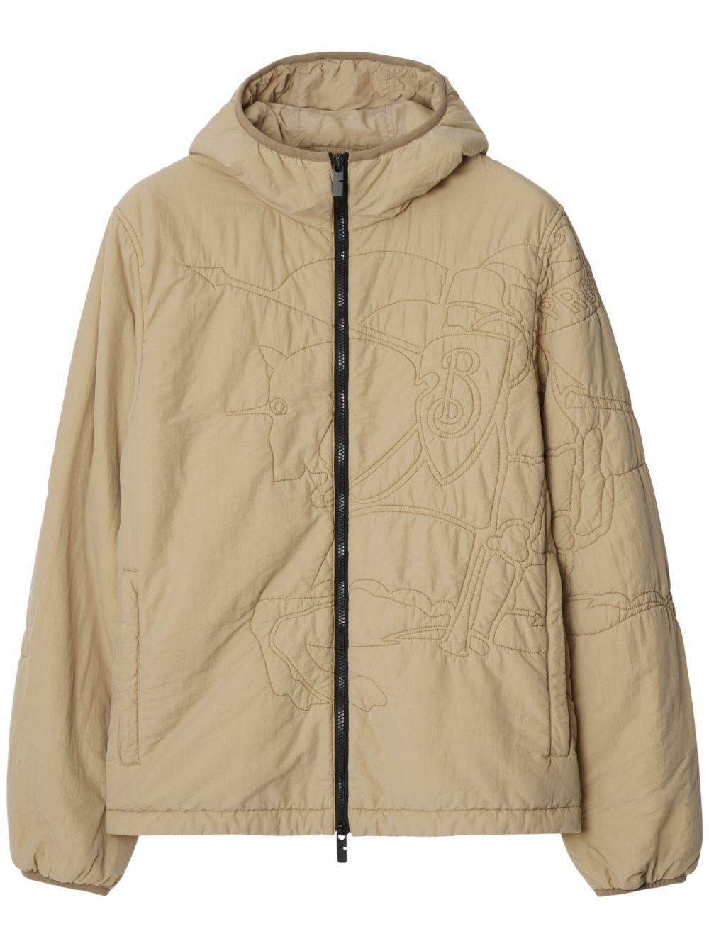 Burberry Equestrian Knight Design 刺绣夹克 - 中性色
