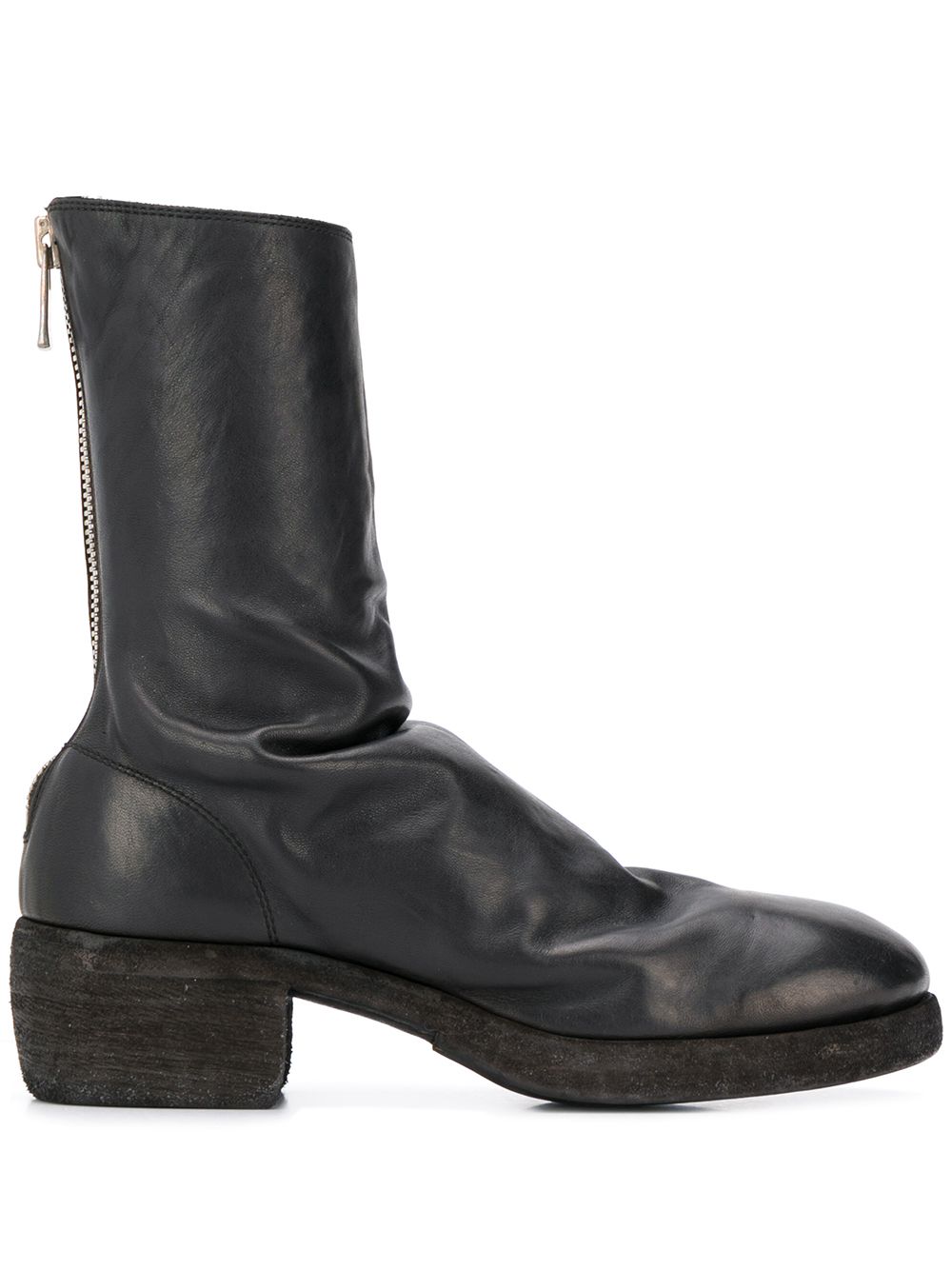 Guidi 788Z皮质中筒靴 - 黑色