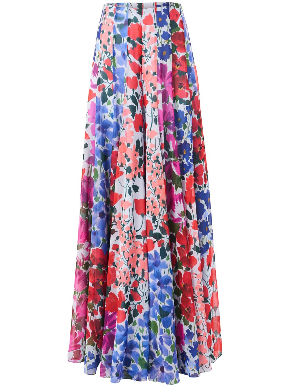 Carolina Herrera Jardin 印花帕拉松长裤 - 红色