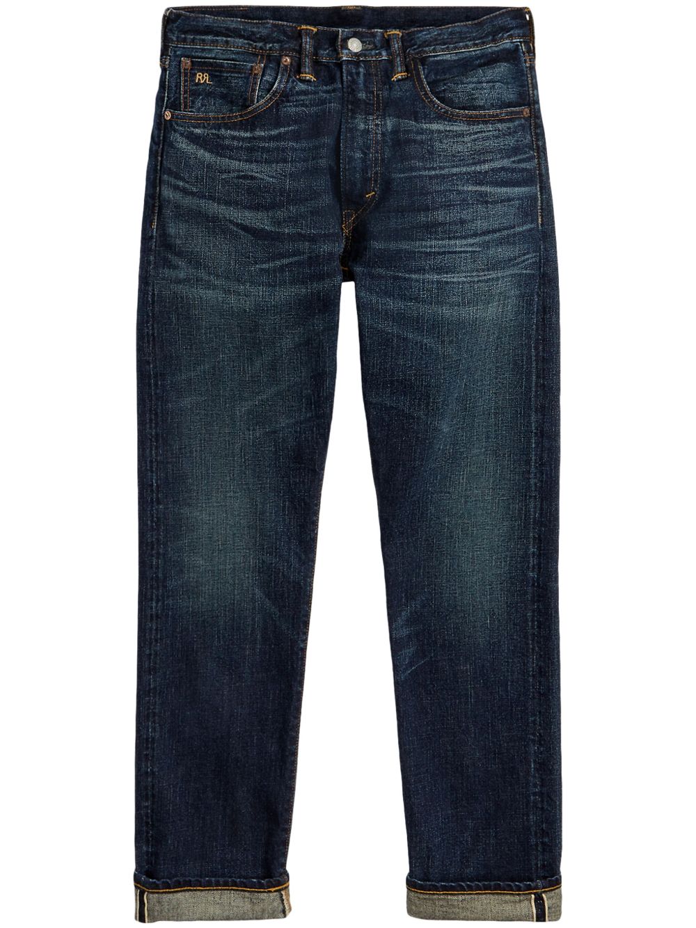 Ralph Lauren RRL 高腰修身牛仔裤 - 蓝色