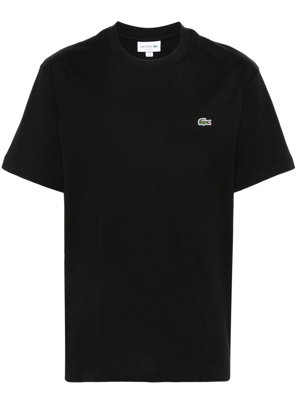 Lacoste 标贴棉T恤 - 黑色