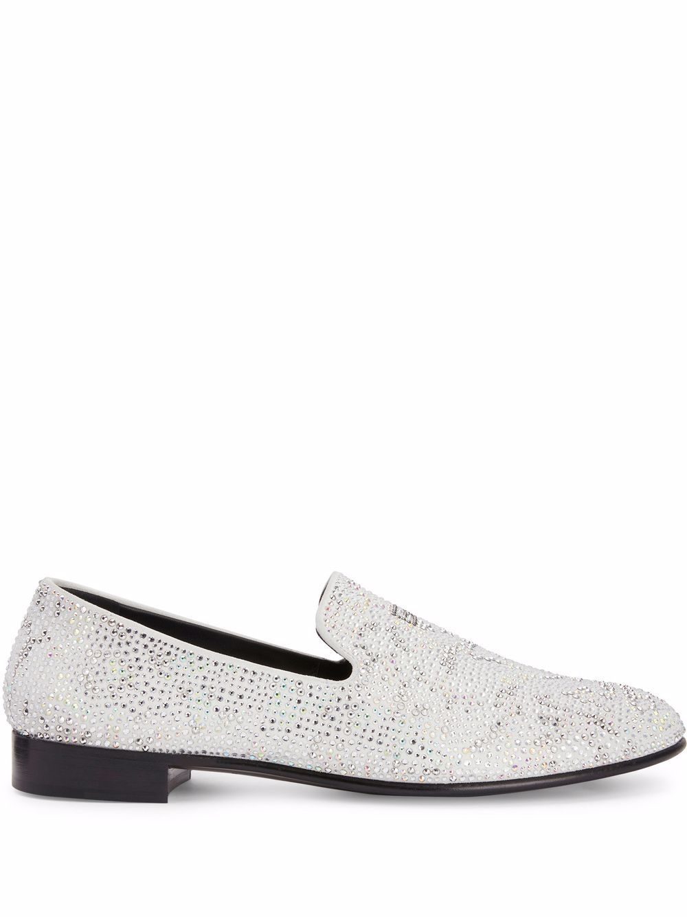Giuseppe Zanotti Lewis 水钻乐福鞋 - 白色