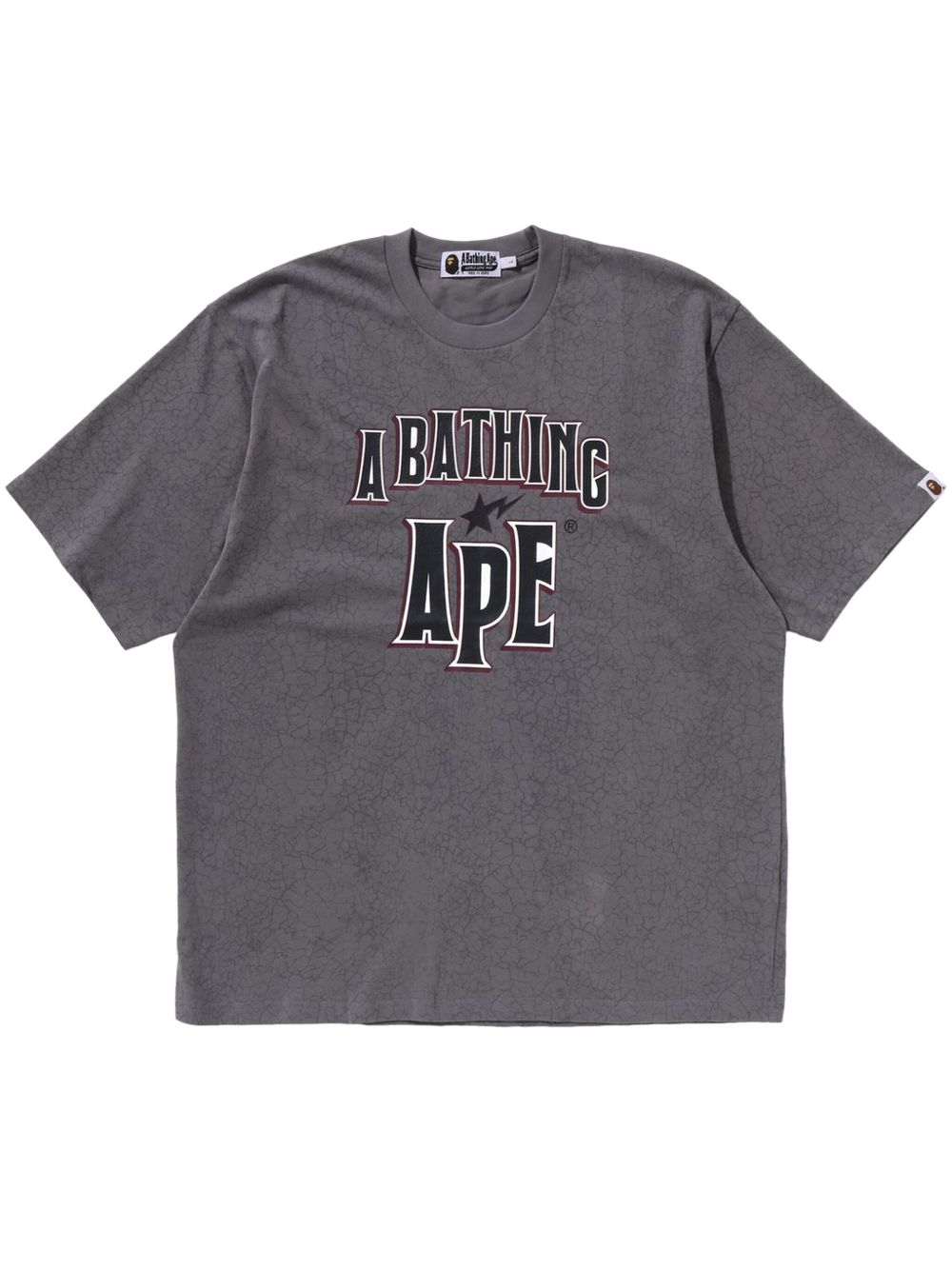 A BATHING APE® logo印花T恤 - 灰色