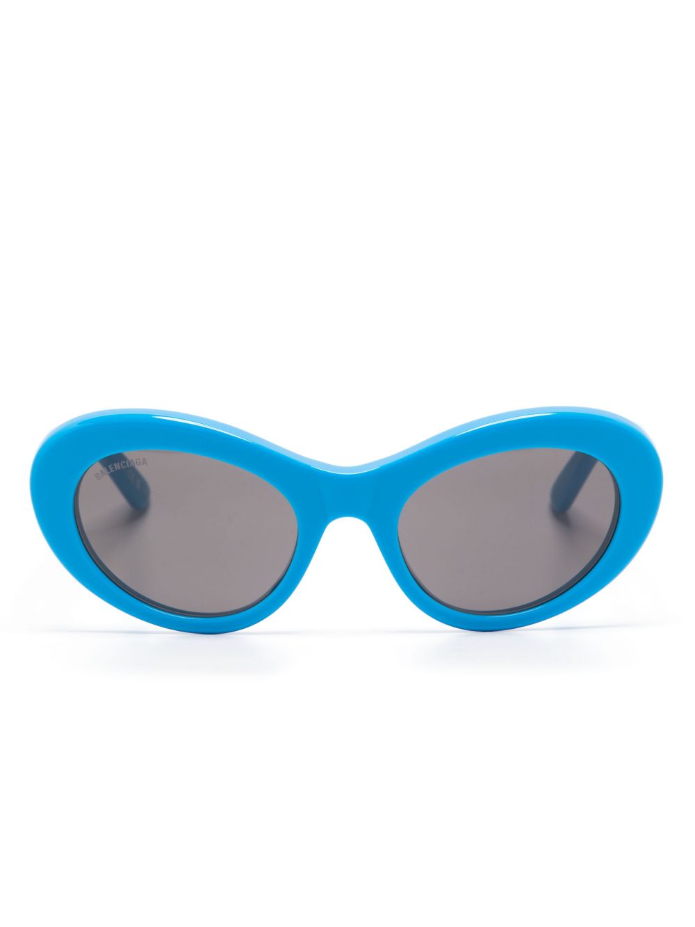 Balenciaga Eyewear BB0294S 椭圆形镜框太阳眼镜 - 蓝色