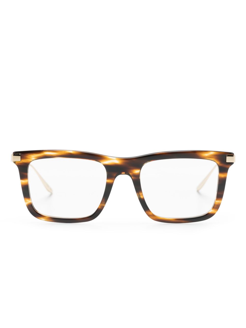 Gucci Eyewear GG14380 方形镜框眼镜 - 褐色