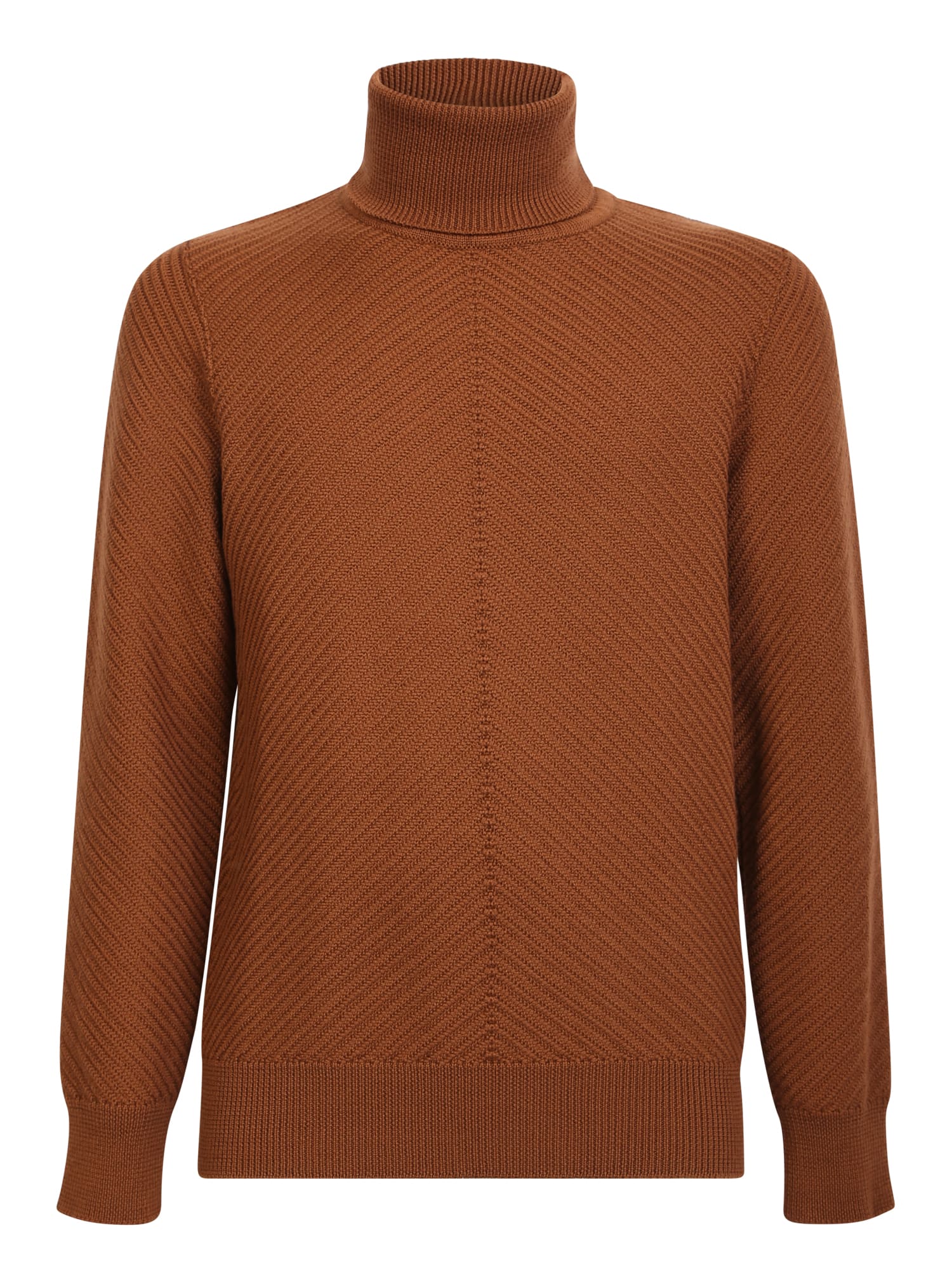 Lardini High-neck Pullover Camel