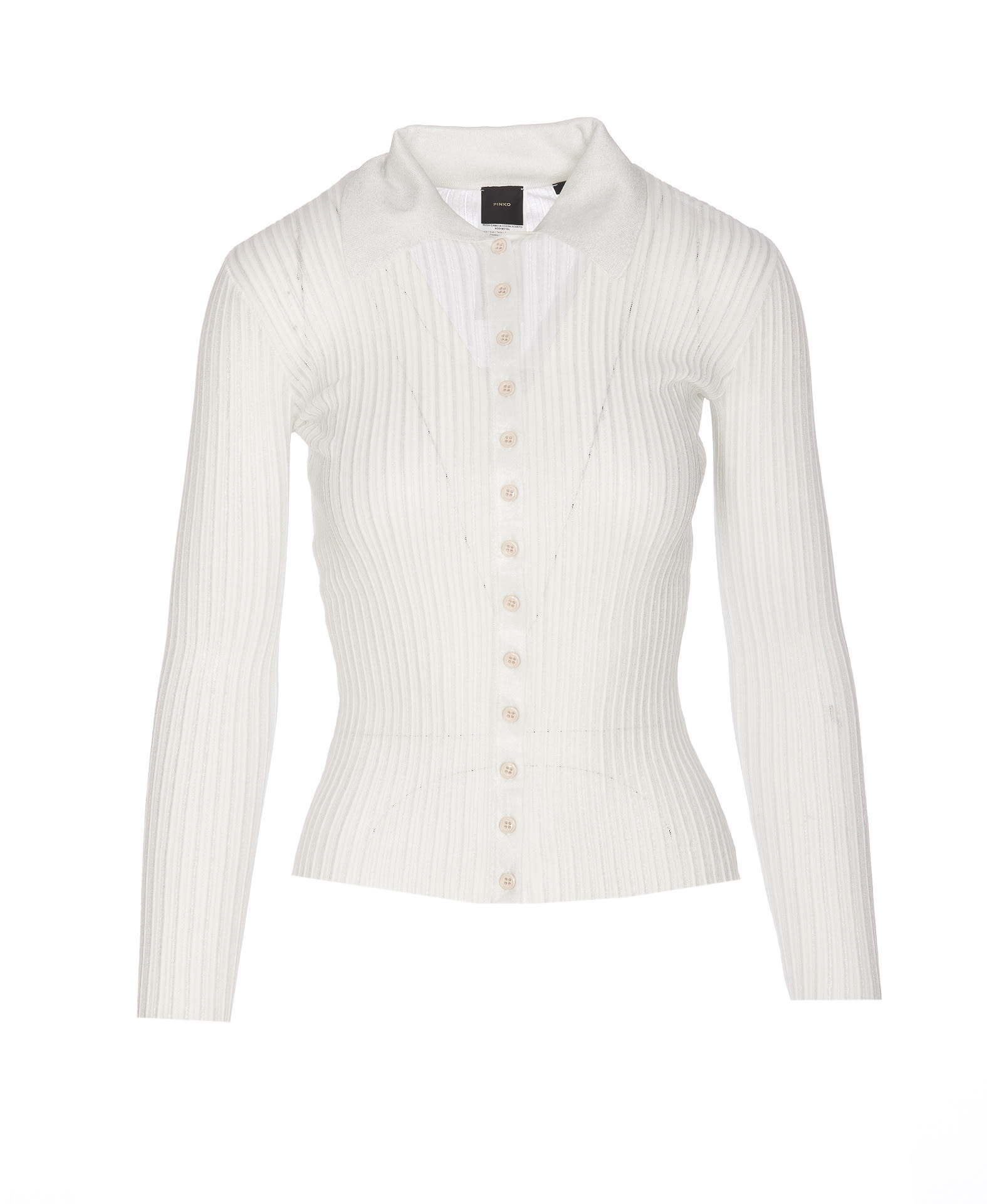 Pinko Lurex Buttoned Sweater